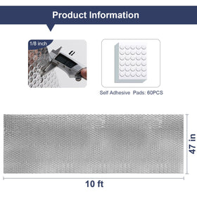 DGSL aluminum foil roll used as a heat-blocking solution for home and garage