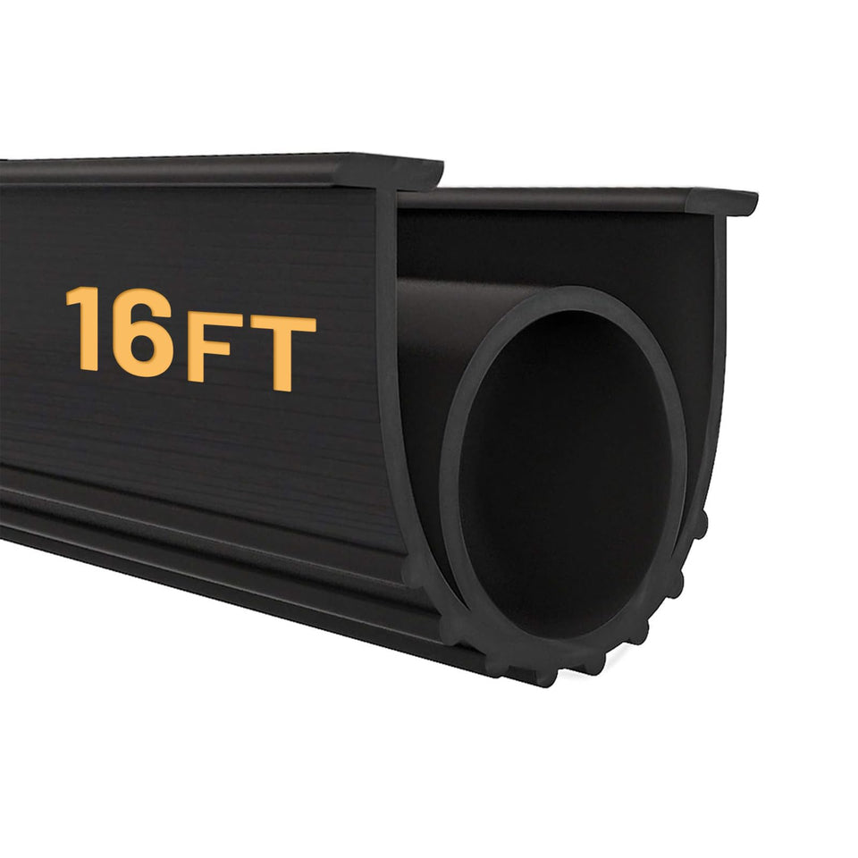 DGSL garage door seal bottom rubber delivers a tight seal to reduce drafts and water intrusion.
