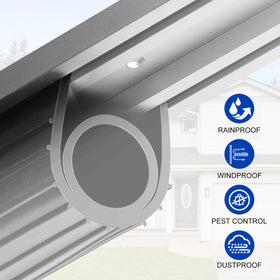 DGSL noise-reducing seal for quieter door operation.
