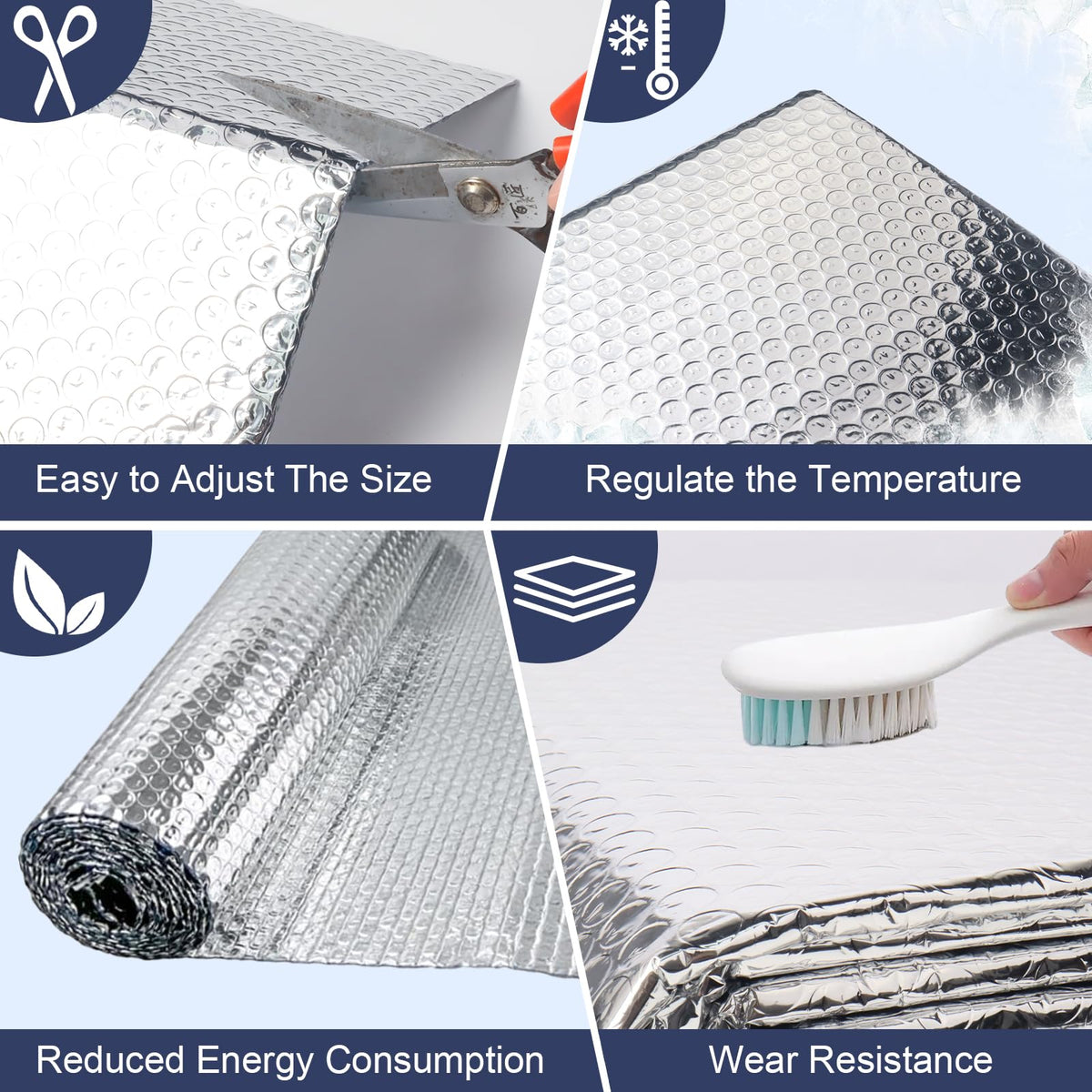 DGSL self-adhesive pads enable easy installation of the insulation kit