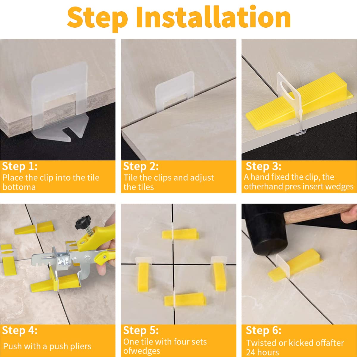 DGSL tile leveling system delivering a flat, even surface with reduced lippage risk.