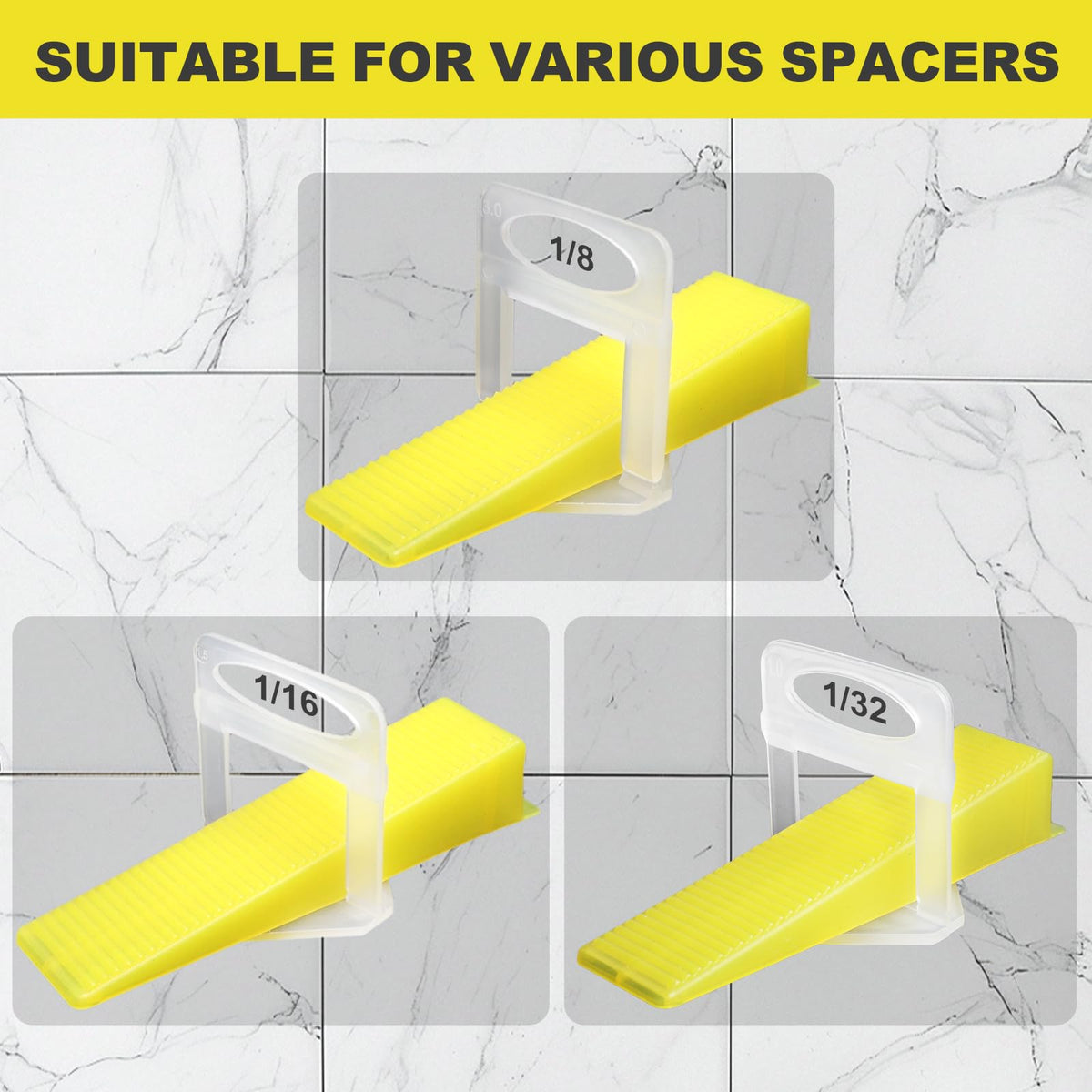 DGSL compatible with 1/8, 1/16, and 1/32 spacers.