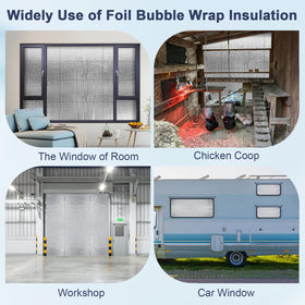 DGSL window insulation applied in a garage setting for energy efficiency