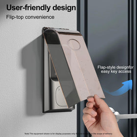 Dgyezhao-flip-cover-100-degree opens easily for quick keypad access.