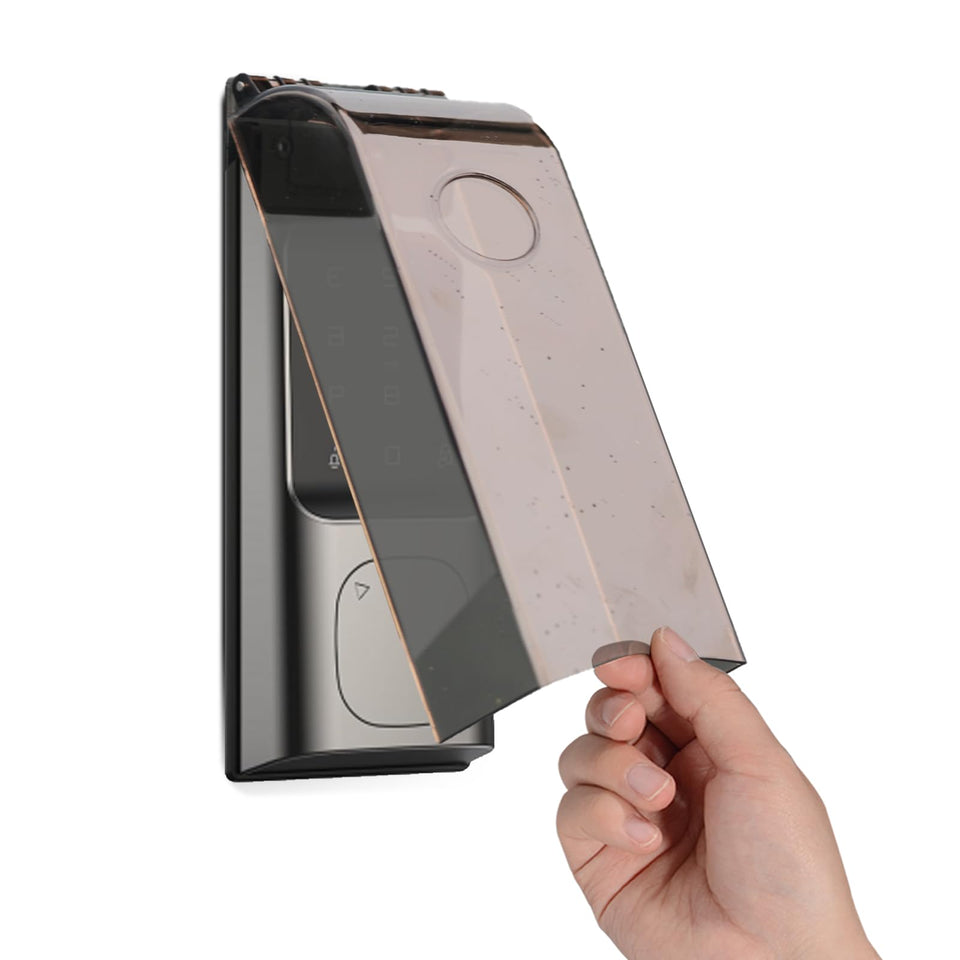 Dgyezhao outdoor keypad cover protects a garage keypad from rain and sun.