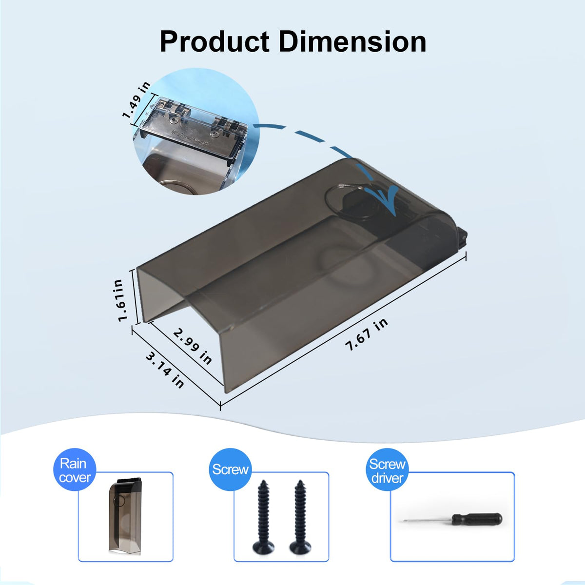 Dgyezhao polycarbonate durability shields the keypad from harsh weather.
