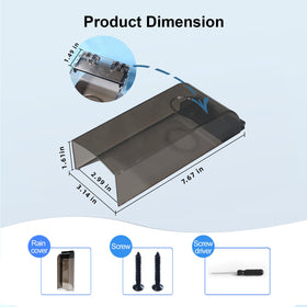 Dgyezhao polycarbonate durability shields the keypad from harsh weather.