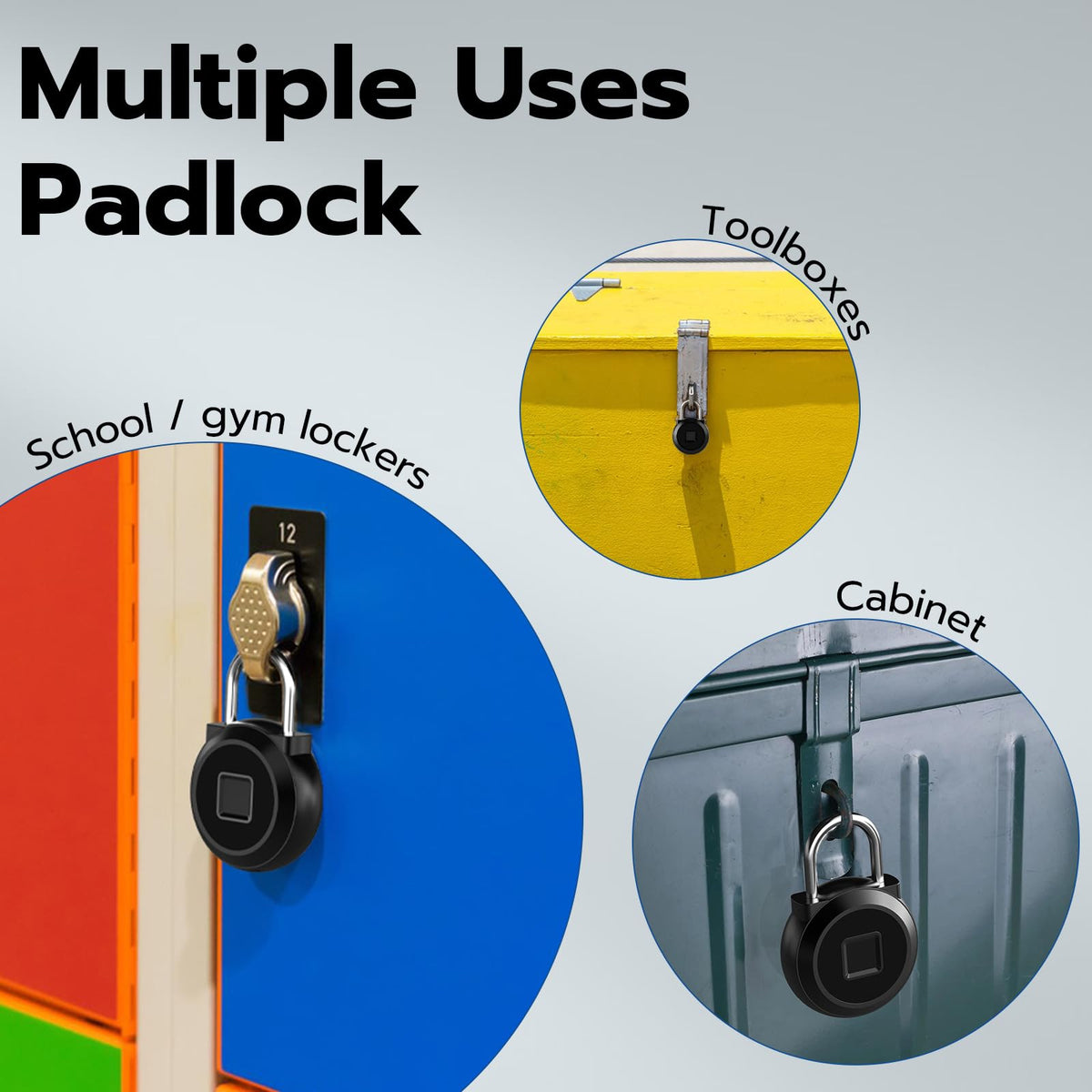 Dhiedas compact gym lock fits lockers, cabinets, and small storage spaces.