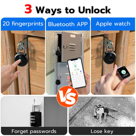 Dhiedas fingerprint lock touch unlock 0.1s for fast locker access.
