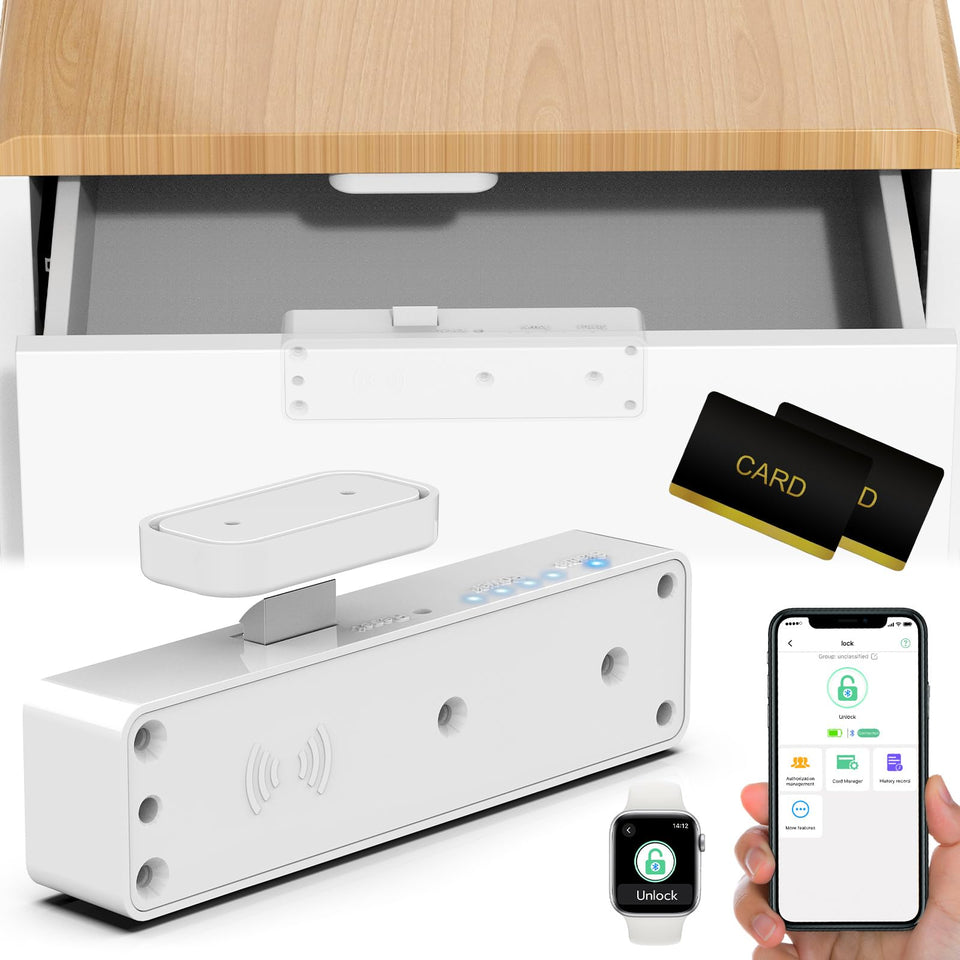 Dhiedas RFID cabinet lock with four-in-one access for flexible control.