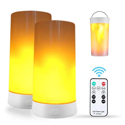 DI MORE LED flame light with dynamic flame mode for cozy evenings.