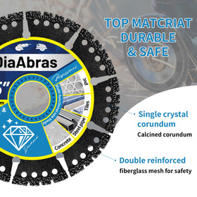 DiaAbras blade with 7/8-inch arbor fits most grinders.