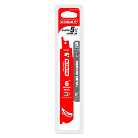 Diablo DS0614BF5 6-inch blade features ultra-hardened edge for longer life and less vibration.