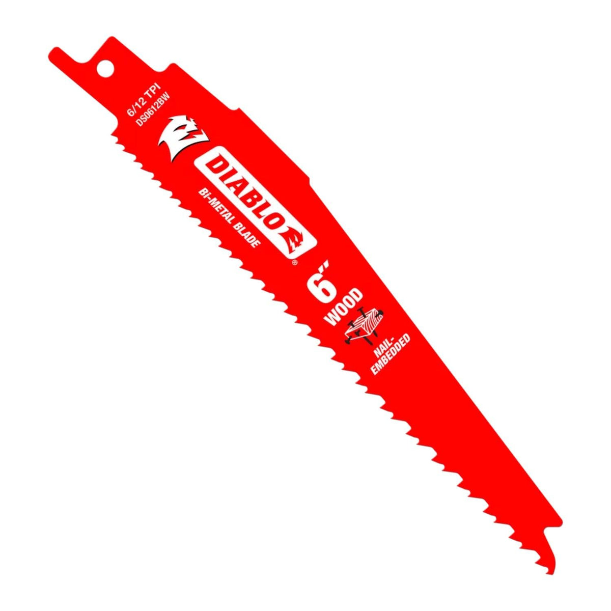 Diablo Bi-Metal Reciprocating Blades with Perma-Shield edge for longer life and smoother cuts.