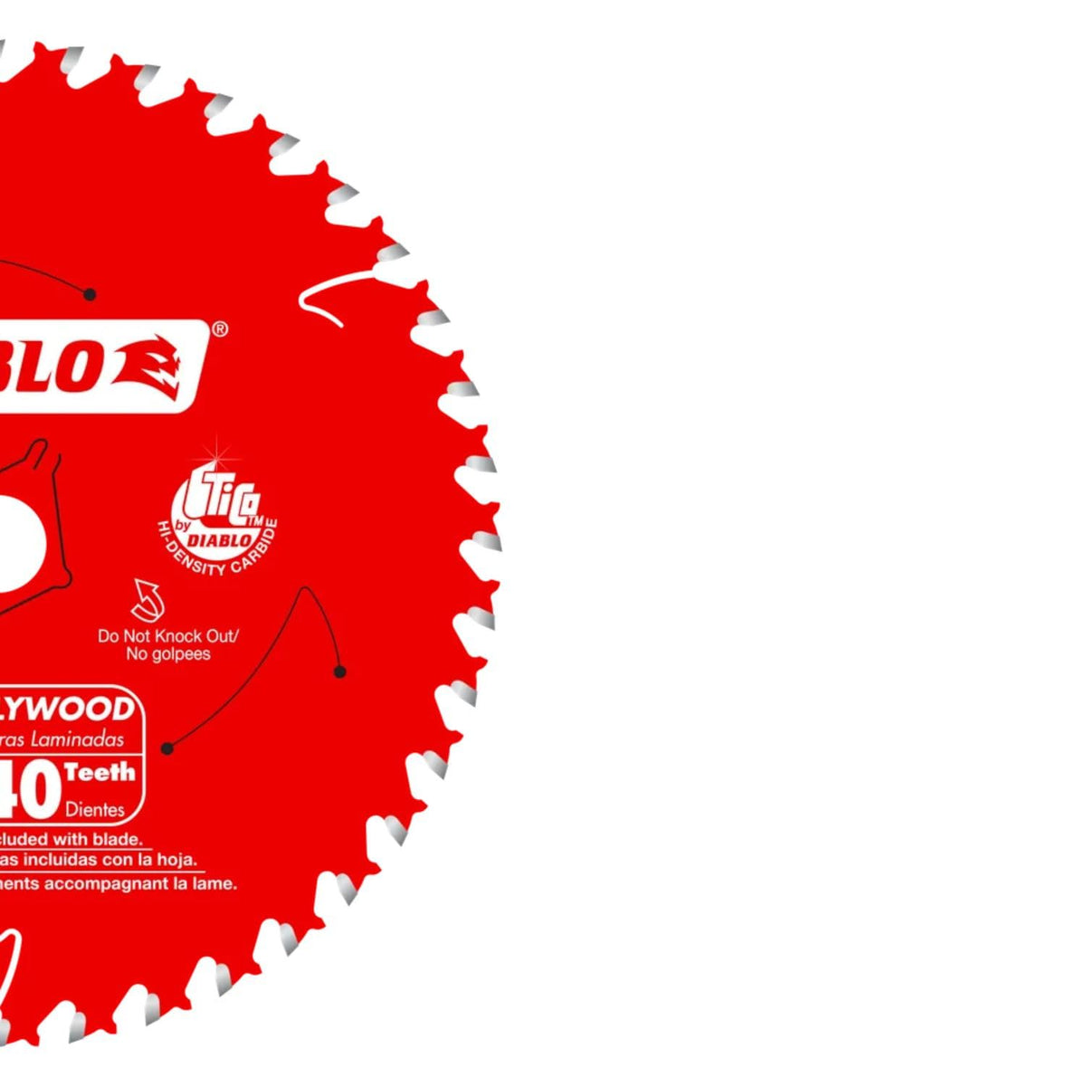 Diablo D0641X TiCo carbide offers long-lasting durability for hardwoods.