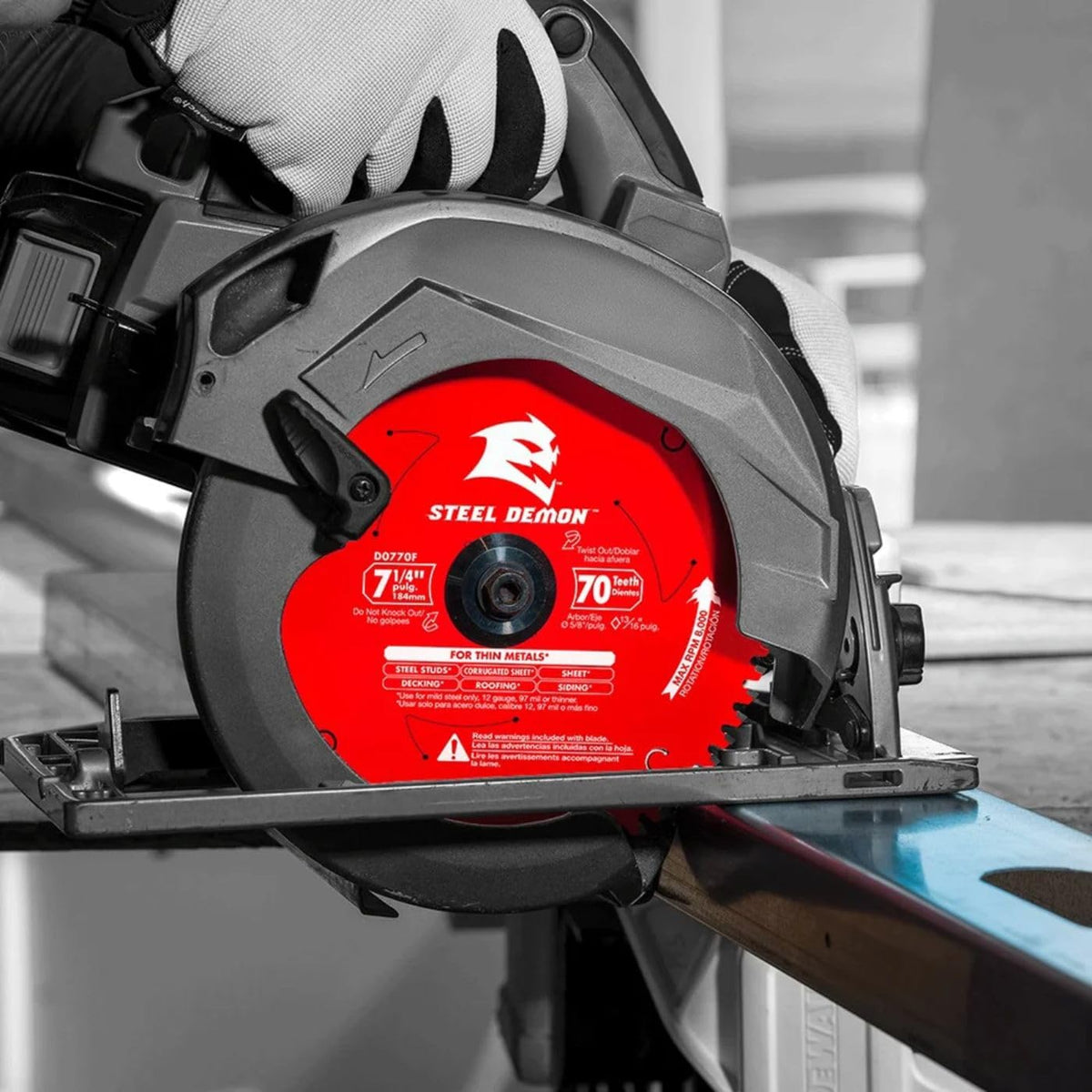 Diablo D0770F fits circular saws for versatile ferrous metal work