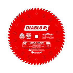 Diablo D1080X 5/8-inch arbor fits most standard saws, simplifying setup.