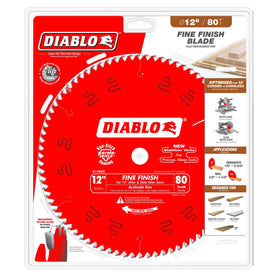 Diablo D1280X close-up of TiCo carbide teeth and Perma-Shield coating for durability.