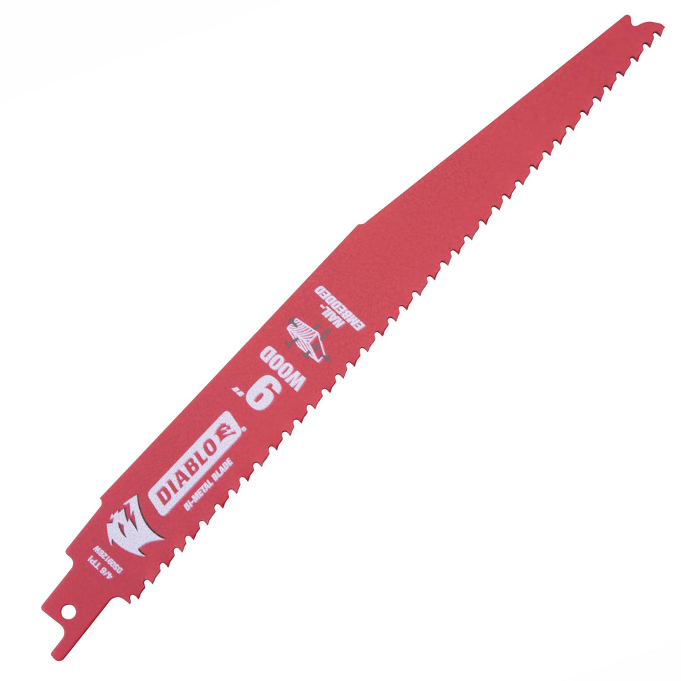 Diablo Demo Demon 9-inch nail-embedded wood blade for tough cuts
