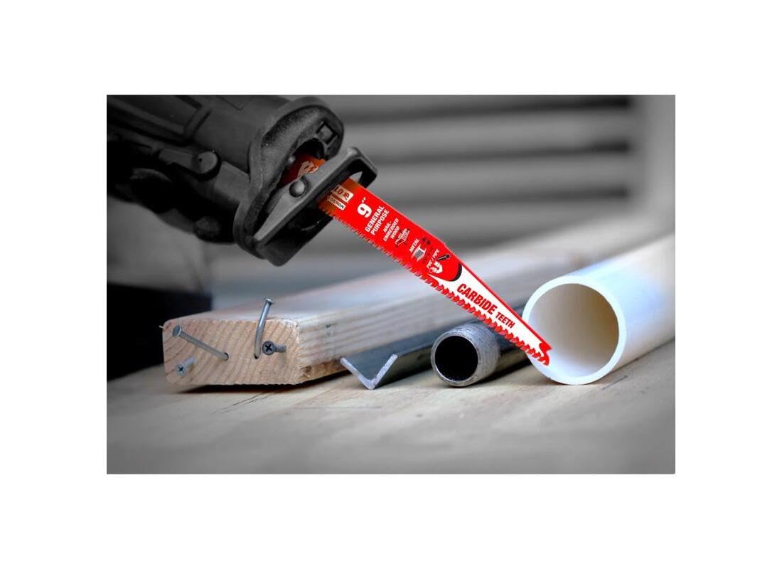 9-inch blade body visible for straighter 1-inch demolition cuts.