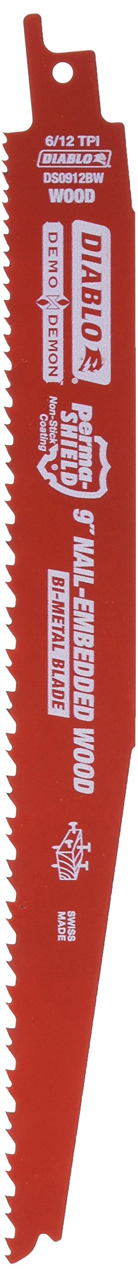 Diablo DS0912BW5 Demon blade for durable, precise cuts in wood, composites, and nail-embedded wood