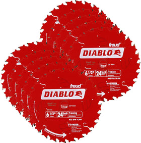 Diablo Freud 6-1/2 inch 24T ATB blade for framing wood with long life.
