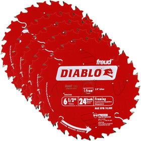 Diablo Freud laser-cut stabilizer vents close-up reduce vibration for precise cuts.