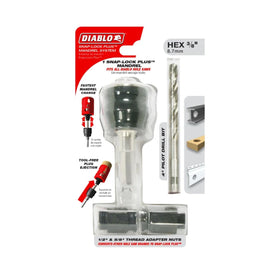Diablo hole saw mounting with secure-fit reduces vibration for precise cuts.
