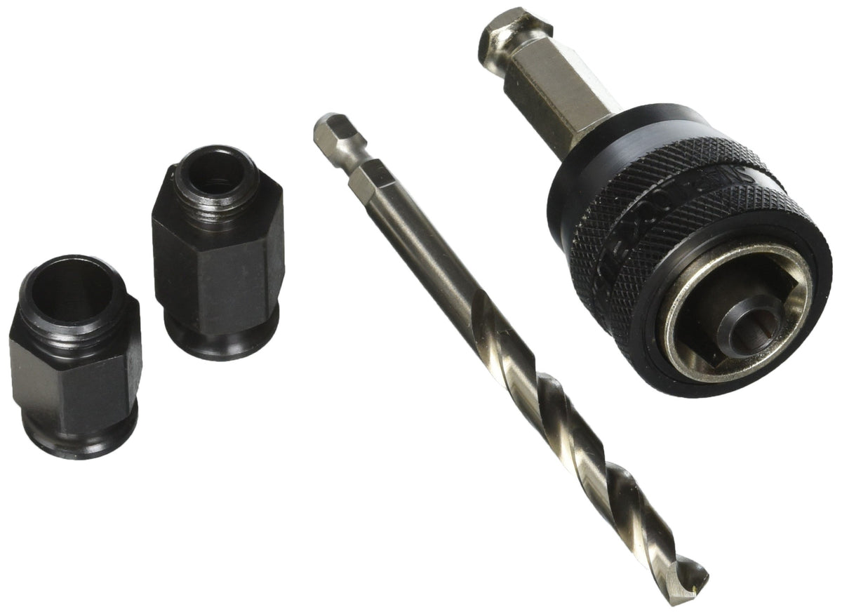 Diablo Hole Saw with Snap-Lock Plus mandrel enables tool-free size changes for faster drilling