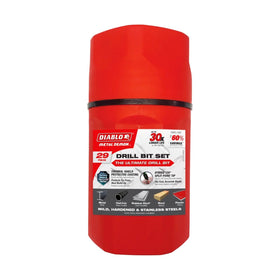 Diablo Metal Demon 130-degree split-point tip enables fast starts and reduced wear.