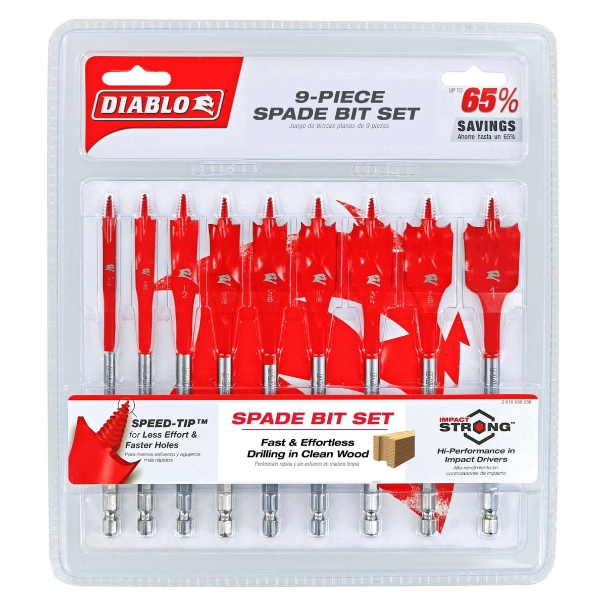 Diablo SPEEDemon spade bit set in use demonstrates fast drilling with minimized effort.