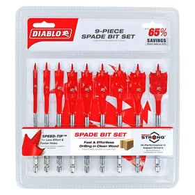 Diablo SPEEDemon spade bit set in use demonstrates fast drilling with minimized effort.