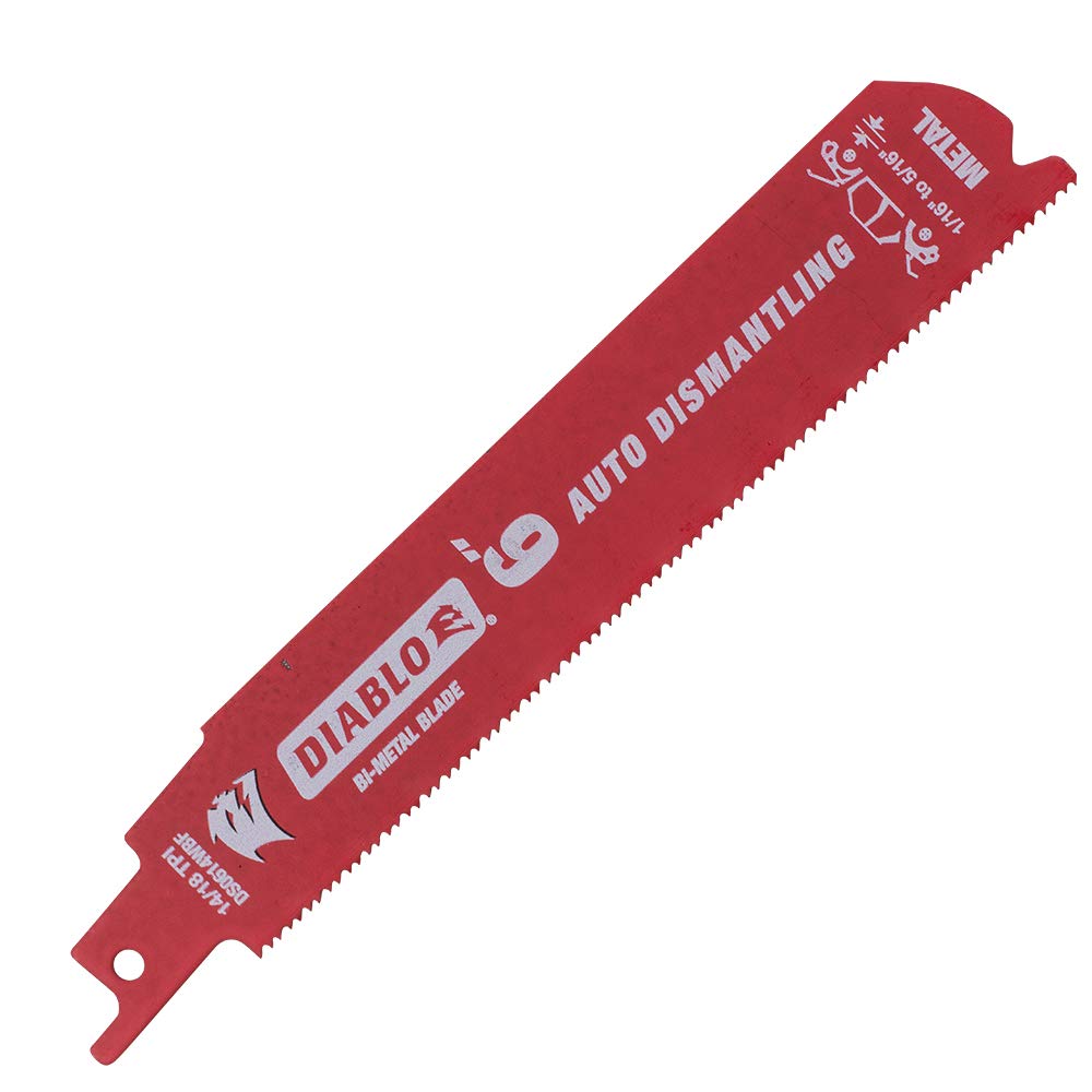 Diablo Steel Demon 14/18 TPI teeth deliver cleaner cuts in steel and alloys.