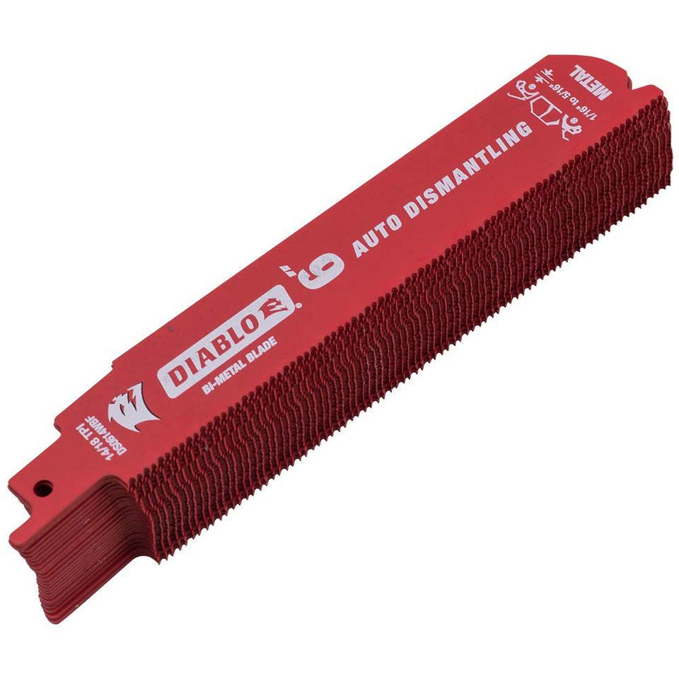 Diablo Steel Demon 6-inch blade pack, engineered for fast metal cuts in tight spaces.