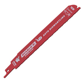 Diablo Steel Demon bi-metal construction for durability during heavy-duty metal cutting.