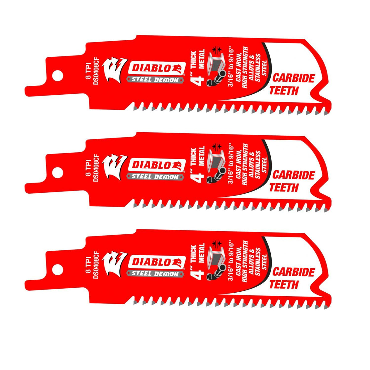 Diablo Steel Demon carbide teeth 4in blade for thick metal cuts.