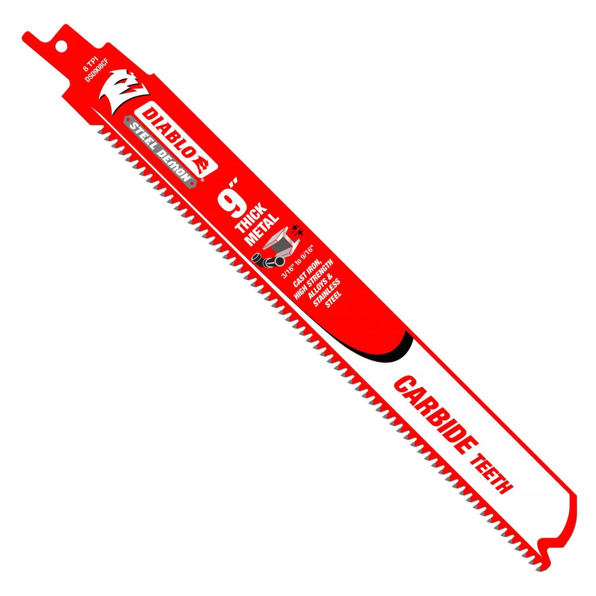 Diablo Steel Demon carbide teeth 9-inch blades for thick metal with precise cuts