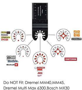 Diagtree quick-release oscillating blades for easy tool changes