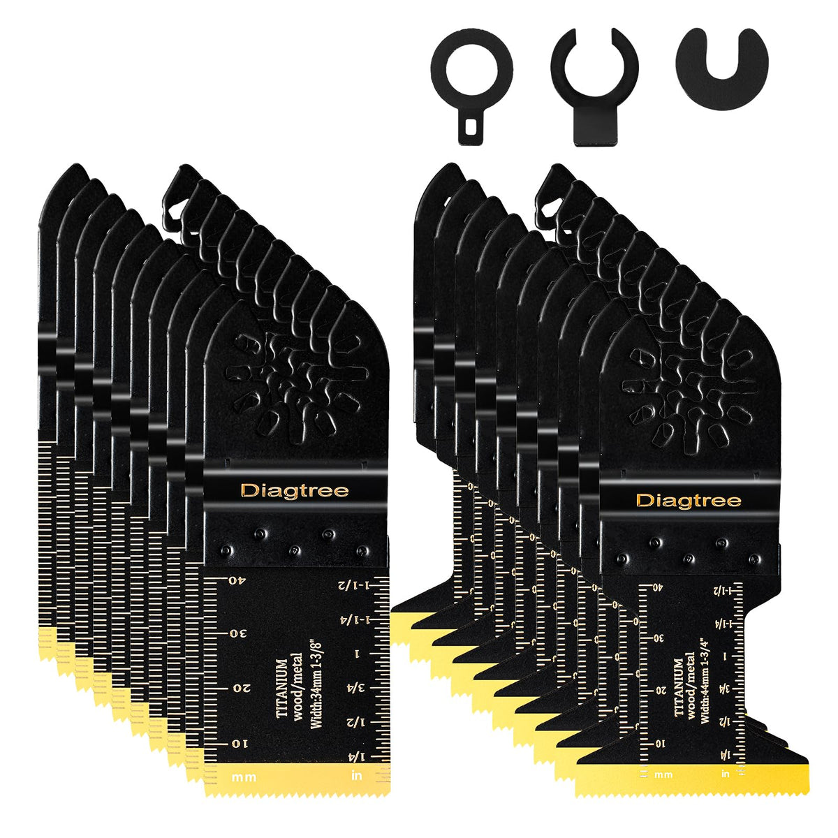 Diagtree titanium oscillating blade 1-3/8 inch cuts metal efficiently with heat resistance