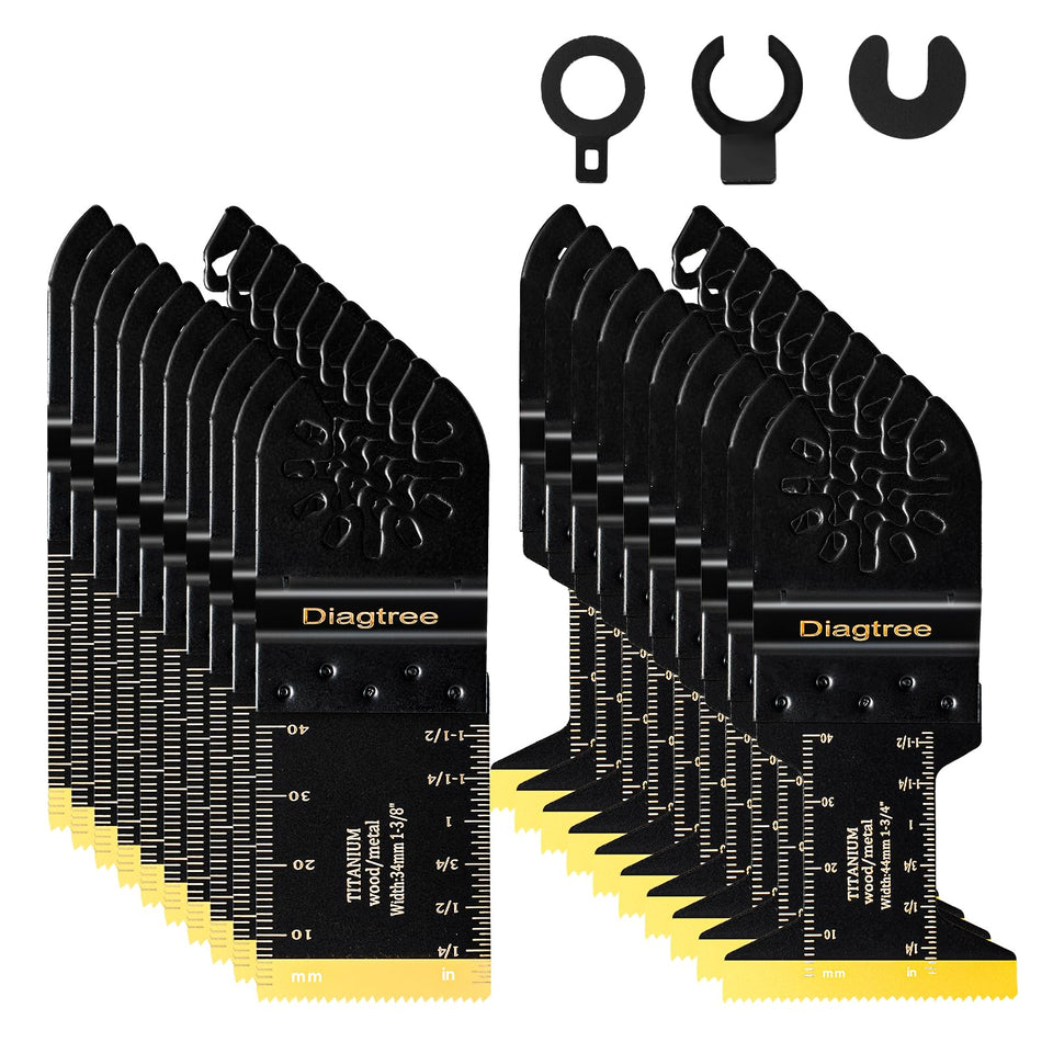 Diagtree titanium oscillating blade 1-3/8 inch cuts metal efficiently with heat resistance