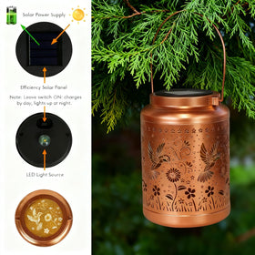 Dialan's hummingbird lantern withstands rain thanks to IP65 waterproof design.