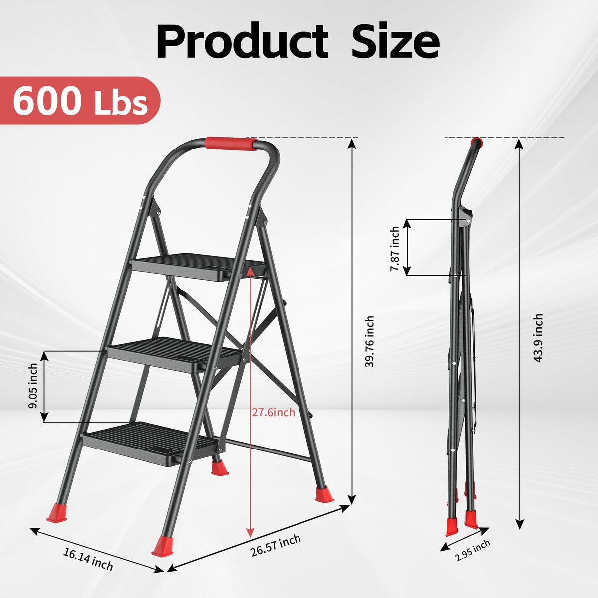 DiamondForge modern ladder design blends with home decor while enabling height access.