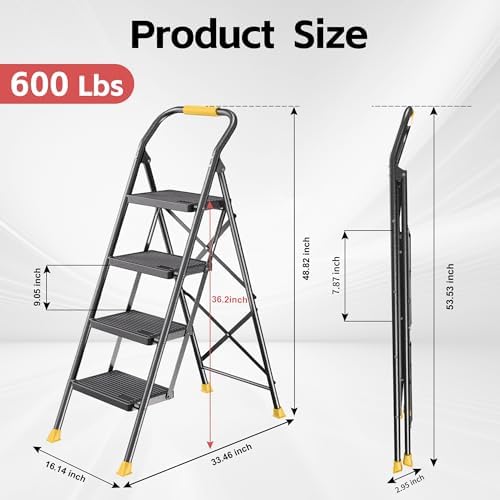 DIAMONDFORGE Step Ladder doubles as a plant stand for stylish storage