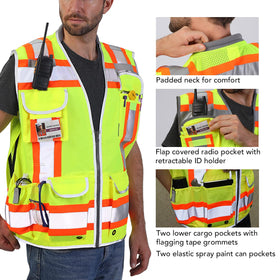 Dib Safety retractable ID pocket image shows easy ID access.
