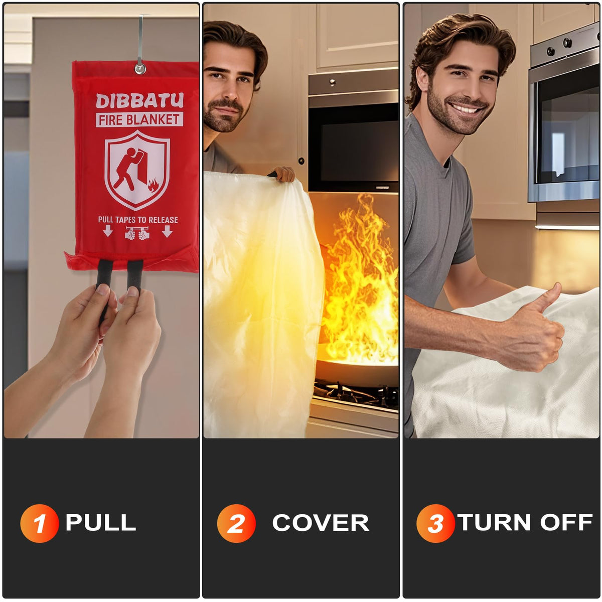 DIBBATU fiberglass material provides reliable heat resistance.