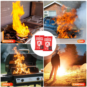 DIBBATU fire blanket two-pack for versatile home and travel safety.