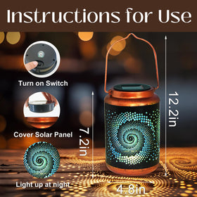 DIBIEECN durable metal lantern close-up showing sturdy construction