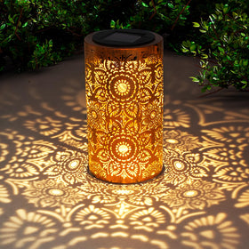DIBIEECN garden decor with sun and moon design enhances yard ambiance.
