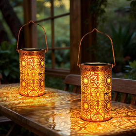 DIBIEECN garden décor lantern for porches, patios, and yards.