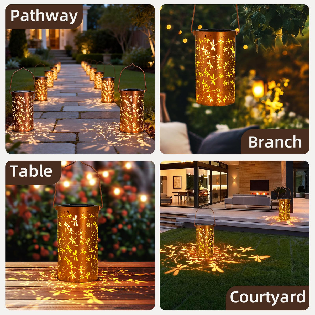 DIBIEECN gift-ready lantern set adds thoughtful garden decor.